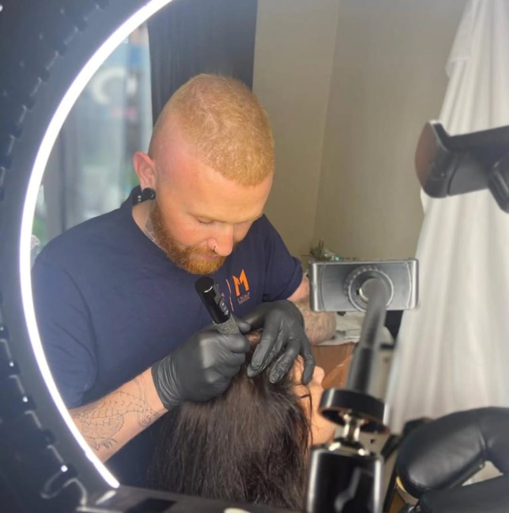 Subtle smp treatment for female hair loss creating a soft and natural finish at mc scalp hemel hempstead